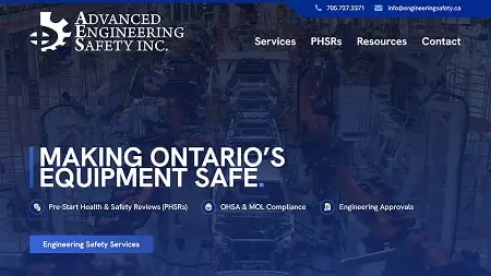 Advanced Engineering Safety website thumbnail